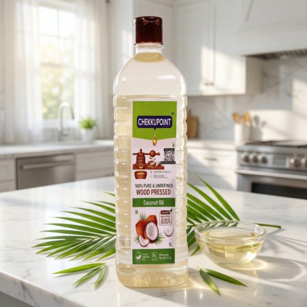 மரச்செக்கு தேங்காய் எண்ணெய் - WOOD PRESSED COCONUT OIL - 1/2 L , 1 L Bottle , 5 L