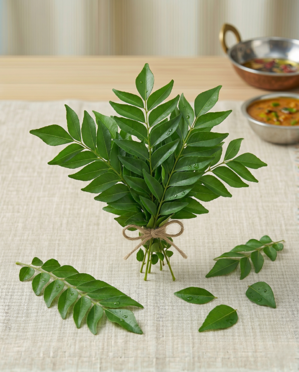 Fresh Curry Leaves (Kadi Patta) – Aromatic, Flavorful & Farm-Fresh Essential Herb